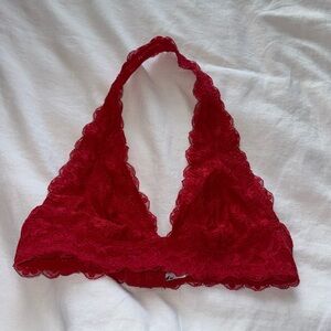 Free People Intimately, lace halter bralette, size small